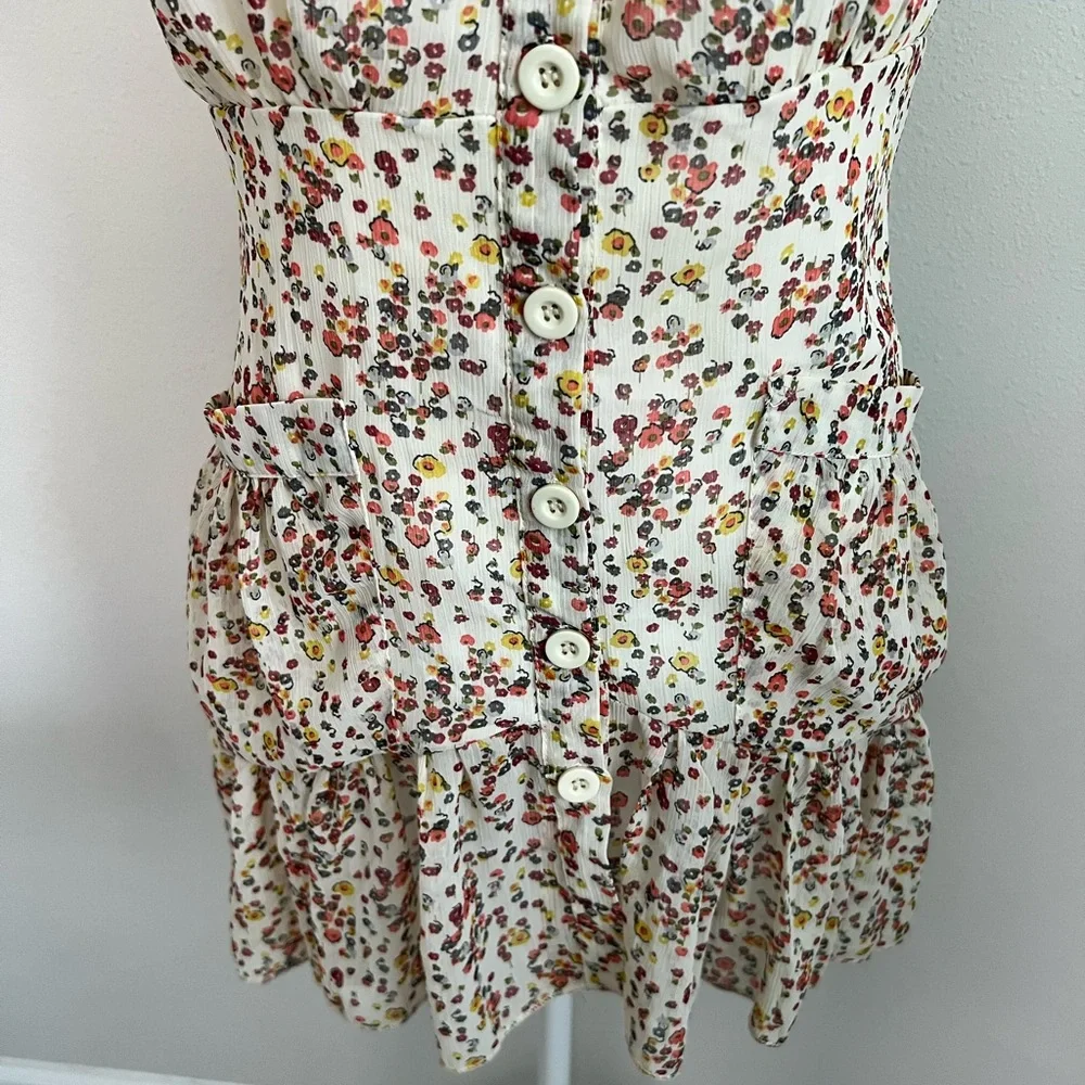 Neiman Marcus Mini Dress with Flowers NWT - Size Small - Picture 3 of 7